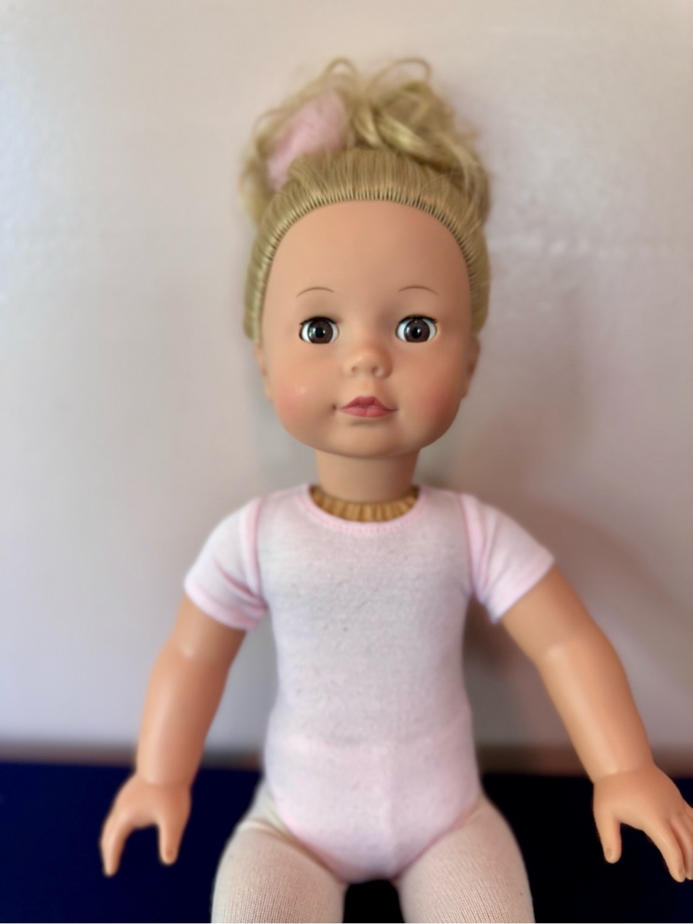 Götz for Pottery Barn Kids 18” Blonde Ballet Doll Pink Leotard & Tights